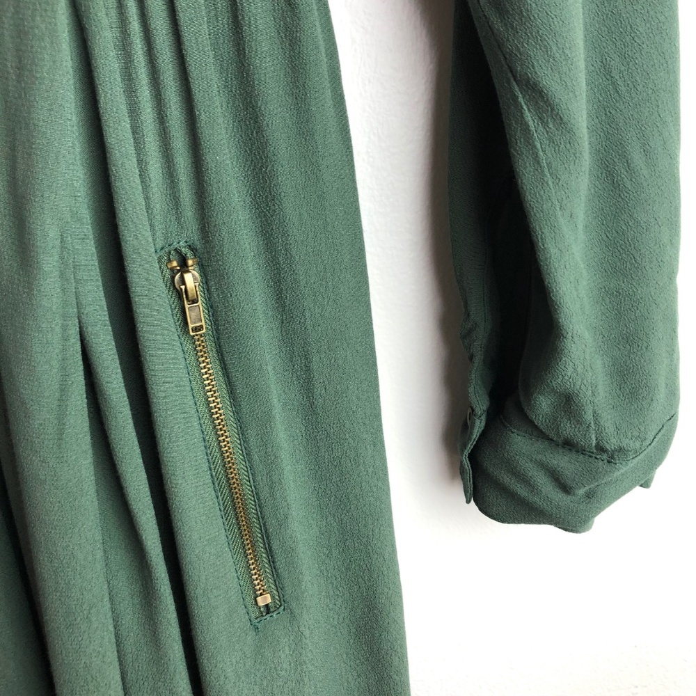 Anthropologie Maeve Olive Green Lene Dress - Picture 6 of 8